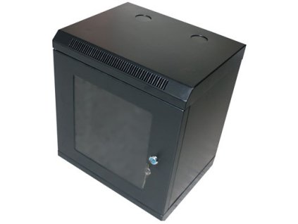 XtendLan Skříň 10", 12U, 280x350, černý, prosklený