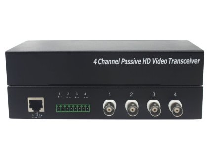XtendLan Balun BNC/UTP, pasivní, 4x BNC, 75/100ohm, RJ45 a svorkovnice, do 8Mpix
