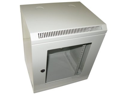 XtendLan Skříň 10", 9U, 280x350, šedý, prosklený