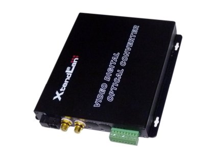 XtendLan Optický konvertor, 2x audio v HiFi kvalitě, 4x I/O, SC/APC, přijímač