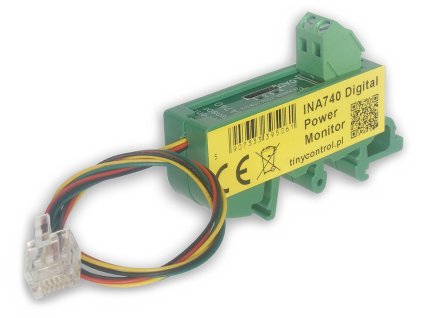 TINYCONTROL INA740 digitální elektroměr na DIN lištu pro LK3 & LK4