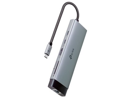 TP-Link UH9120C USB-C Hub na 1x USB-C, 1x HDMI 4K při 60Hz, 1x USB-C 100W PD, 3× USB-A, 1x GLAN, 1x SD