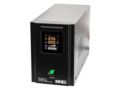 MHPower záložní zdroj MPU-800-12, UPS, 800W, čistý sinus, 12V