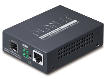 Planet GT-915A konvertor 10/100/1000 Base-T / miniGBIC SFP, Web mng., OAM, SNMP, LFP/LLCF