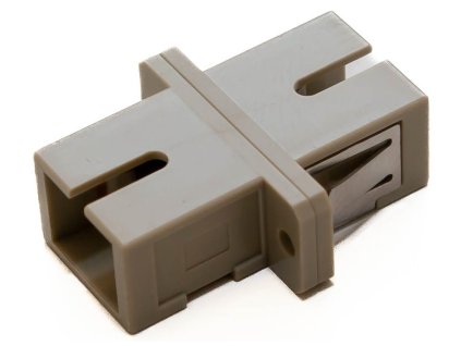 XtendLan SC-SC simplex adapter MM, šedý, do optických rozvaděčů