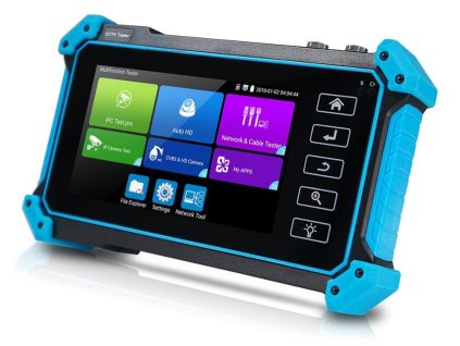 XtendLan Ruční tester IP/HDMI/VGA/CVBS/AHD/CVI/TVI do 8Mpix, 5" TFT FullHD, TDR, 12V/3A+PoE out