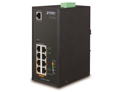 Planet IGS-4215-4P4T průmyslový L2 switch, 8x1Gb, 4x PoE 802.3af 140W, 48-54VDC, -40~75°C, IP30