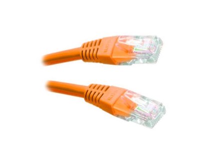 XtendLan Patch kabel Cat 5e UTP 0,5m - oranžový