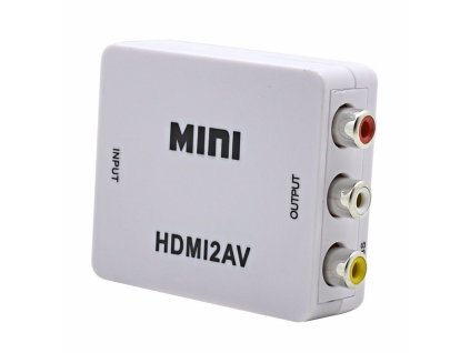 XtendLan Převodník HDMI na kompozitní video a audio, PAL/NTSC, HDMI do 1920x1080, výstup volitelný přepínačem