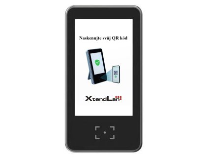 XtendLan samoobslužná čtečka QR kódů (Covid Green Pass, atd.), online ověření, WiFi a LAN, releový výstup