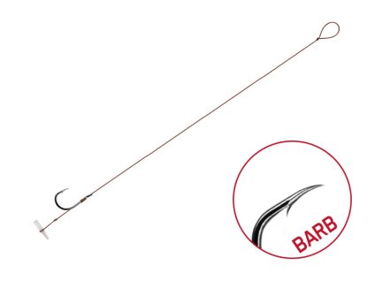 Návazec Delphin Proxi Quickstop / 6ks 12cm / 0,10mm / BARB #6