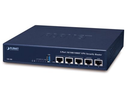 Planet VR-100 Router/firewall VPN/VLAN/QoS, 2xWAN(SD-WAN), 3xLAN