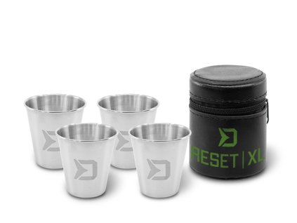 Set nerezových pohárků Delphin RESET XL 4v1 4x70ml