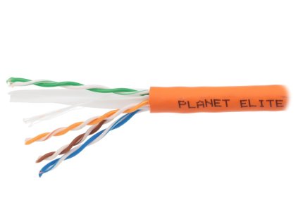 PLANET kabel UTP, drát, 4pár, Cat 6, LS0H B2ca, Dca (balení 305m)