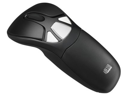 Adesso iMouse P30GO Plus/ bezdrátová air myš 2,4GHz/ laser + gyroskopický snímač/ nabíjatelná/ USB/ černá