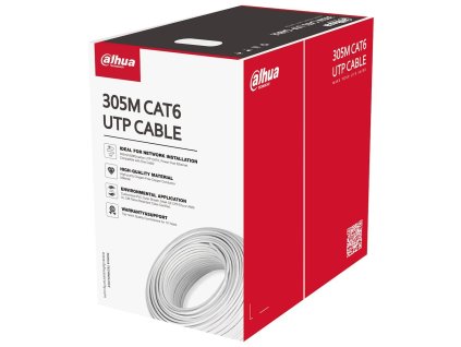 Dahua kabel UTP, Cat6, drát, 4pár, LS0H, Dca (balení 305m)