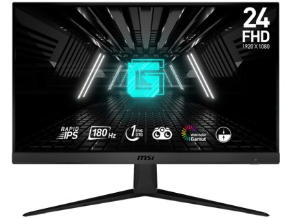 MSI Gaming G2412F/ 23,8"/ 1920 x 1080/ IPS/ 1ms/ 180Hz/ 300cd/m2/ 1000:1/ HDMI/ DP/ černý