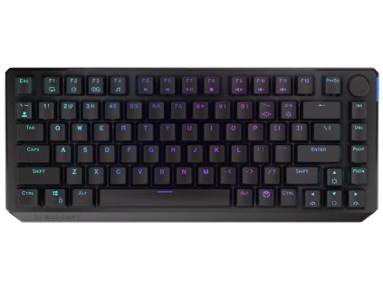 Endorfy herní klávesnice Thock 75% Wireless Red / RGB / red sw. / bezdrátová / mechanická / US layout / zkrácená /černá