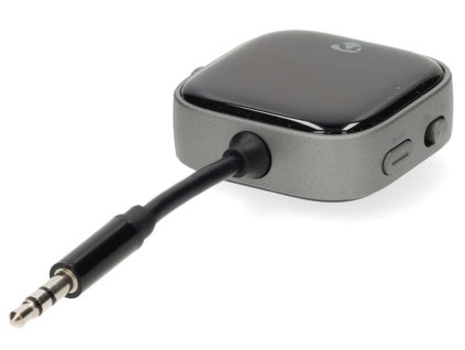 NEDIS kompaktní a přenosný bezdrátový audio Bluetooth adaptér/ zásuvka USB-C/ výstupní konektor USB-C/ černý