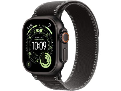 Apple Watch Ultra 3 49mm Černý titan s černým trailovým tahem - M/L