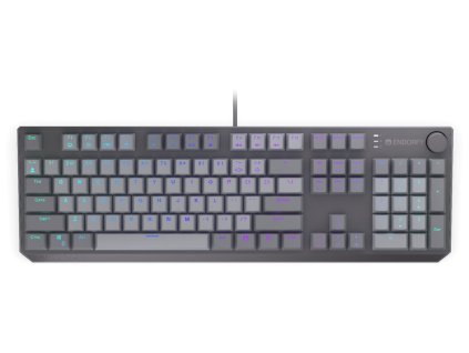 Endorfy mechanická klávesnice Thock V2 / drátová / ARGB / red sw. / USB / num. kl. / US layout