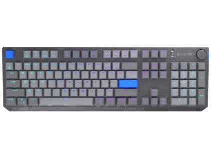 Endorfy mechanická klávesnice Thock V2 / bezdrátová / ARGB / yellow sw. / USB / num. kl. / US layout