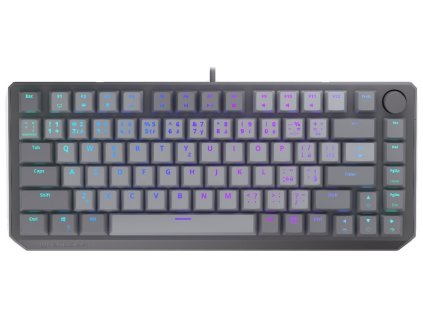 Endorfy mechanická klávesnice Thock V2 75% / drátová / ARGB / red sw. / USB / zmenšená / CZ/SK layout