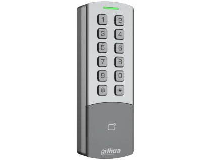 Dahua přístupová čtečka LAN (TCP/IP) - dualní RFID 13,56MHz/125kHz, kódová klávesnice, IP65, IK08 kovová