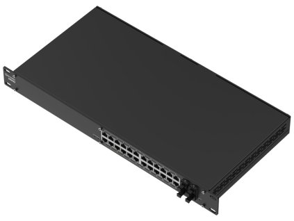 Teltonika SWM282 manažovaný switch, 24x GbE (24x PoE+), 4x SFP, L2+, 19" rack