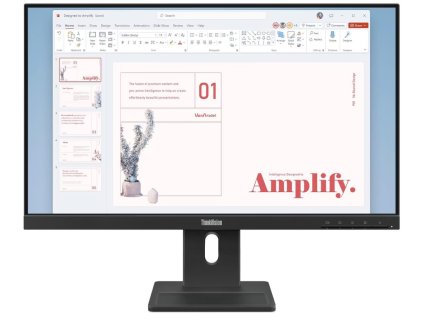 Lenovo E24-40/ 23,8" / IPS/ 1920x1080/ 16:9/ 250cd/m2cmd/ 1300:1/ 4ms/ HDMI/ DP/ USB/ LAN/ PIVOT
