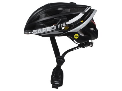 SAFE-TEC Chytrá Bluetooth helma/ Repro/ MIPS/ TYR3 Black-silver M