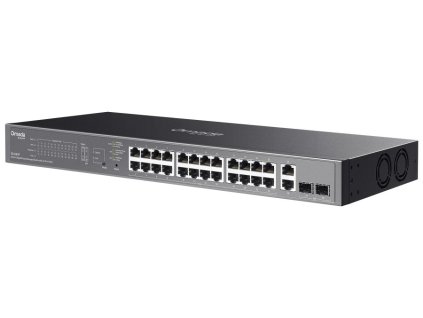 TP-Link ES228GP, Omada 28-Port Gigabit Easy Managed Switch, 2x GLAN, 24x GLAN PoE+, 2x SFP, 250W PoE budget, 1U