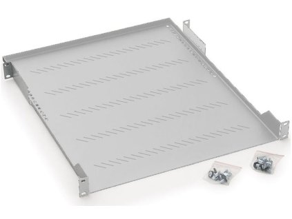 Triiton 19" polička s perforací 1U/750mm, max.nosnost 40kg RAL7035, šedá