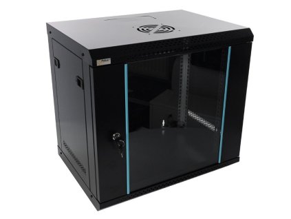RWA954-B skříň 9U / 19” RACK, nástěnná, černá, 540x400