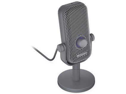 Endorfy mikrofon Solum Voice S / drátový / pop-up filtr / RGB podsvícení / USB-C / šedý