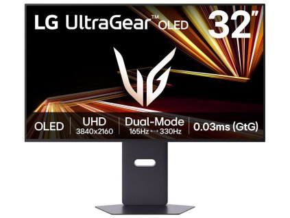 LG monitor 32GX850A-B OLED 31,5"/3840x2160/165Hz/275cdm/0,03ms/1500000:1/DP/HDMI/USB/FreeSync/G-SYNCvýškově nastavitelný