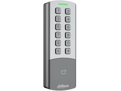 Dahua přístupová čtečka LAN (TCP/IP) - dualní RFID 13,56MHz/125kHz, kódová klávesnice, IP65, IK08 kovová, WiFi
