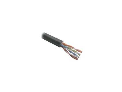 PLANET kabel UTP, drát, 4pár, Cat 5e, PE+PVC venkovní dvouplášť, Planet Elite, Dca  1m