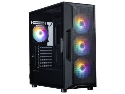 Zalman skříň i3 Neo V2 Black / ATX / 4x120mm RGB Fan / 2xUSB 3.0 / černá