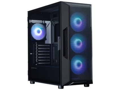 Zalman skříň i3 Neo ARGB V2 Black / ATX / 4x120mm ARGB Fan / 2xUSB 3.0 / černá