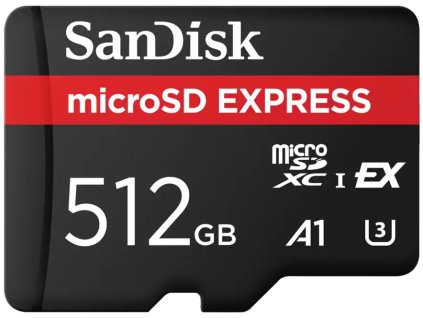 SanDisk microSD Express 512GB / U3 CL10 UHS-I / R:880/ W:650MB/s