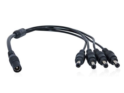 XtendLan Napájecí kabel/splitter 1 na 4, jack 2,1mm, průměr kabelu 1,5mm/0,3mm