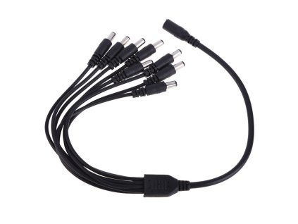 XtendLan Napájecí kabel/splitter 1 na 8, jack 2,1mm, průměr kabelu 2mm/0,3mm