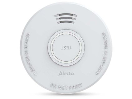 NEDIS Alecto detektor kouře/ EN 14604/ hlasitost 85 dB/ 1x 9V/6F22/ výdrž snímače 10 let/ bílý