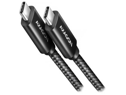 AXAGON datový a nabíjecí kabel NEWGEN+ USB-C na USB-C / USB4 Gen 3x2 / HDR10 / 8K/60Hz / PD 3.1 / opletený / 0,5m