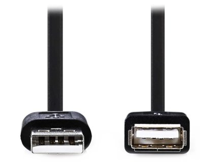 NEDIS prodlužovací kabel USB 2.0/ zástrčka USB-A - zásuvka USB-A/ černý/ bulk/ 3m
