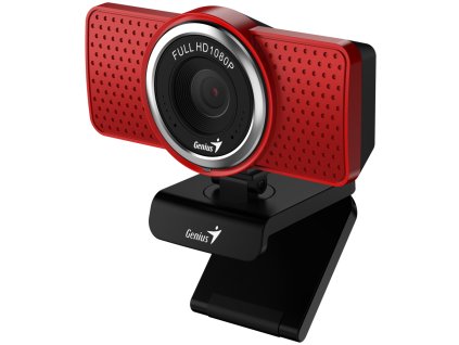 GENIUS webová kamera ECam 8000/ červená/ Full HD 1080P/ USB-C/ USB/ mikrofon