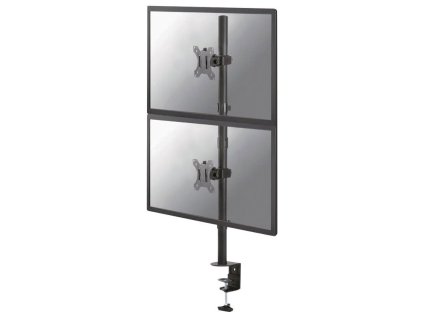 Neomounts FPMA-D550DVBLACK/Držák displeje/na stůl/10-32"/svorka/VESA 100X100/nosn. 2x6kg/2 displeje vert/černý