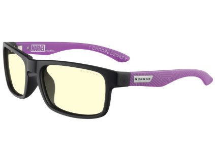 GUNNAR kancelářské/herní brýle ENIGMA - MARVEL BLACK PANTHER EDITION * jantarová skla * BLF 65 * GUNNAR focus