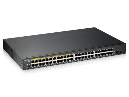 ZyXEL GS1900-48HPv2, 48-port GbE L2 Smart Switch, 170 Watt, rackmount